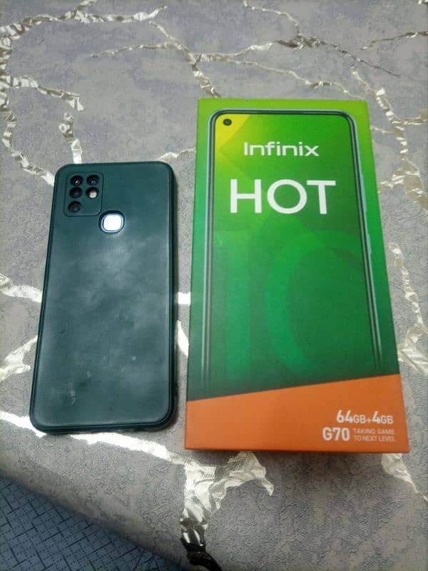 Infinix Hot 10 with Box and case 12