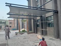 Upvc parking shades | Tensile Fabric shed | Rolling shed | Canopy she
