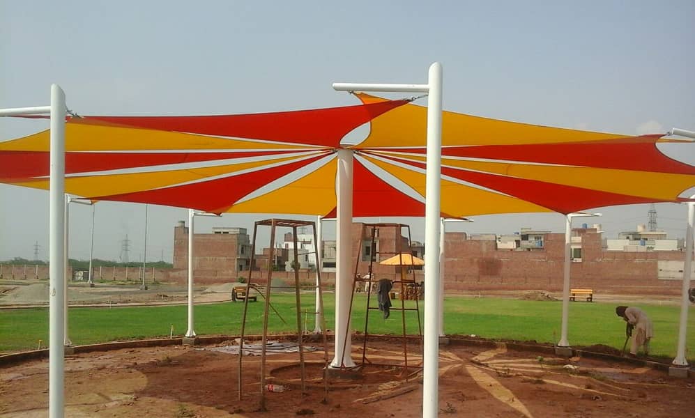 sheds \ fiberglass sheds \ tensile shades \ car parking shed \ shade 4