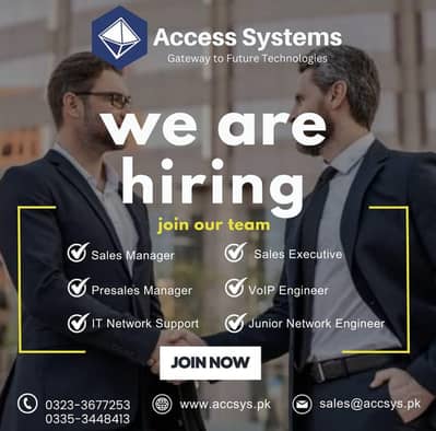 Manager Pre-Sales | Voip Engineer Network Support | Job | 0335-3448413