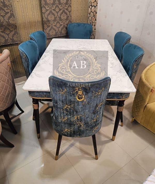 Dining Tables |Wodeen, Glass, Pvc |Customized Dining table 1