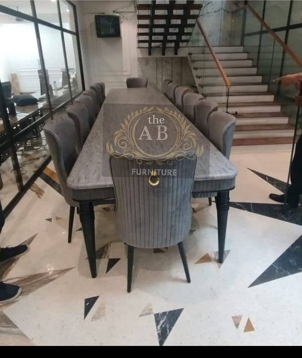 Dining Tables |Wodeen, Glass, Pvc |Customized Dining table 8