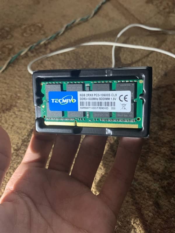 8gb singles ram ddr 3 1333mhz 0