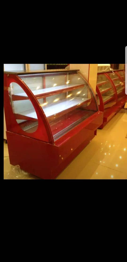 bakery display counter for sale / Sweet counter/ cake chillar 11