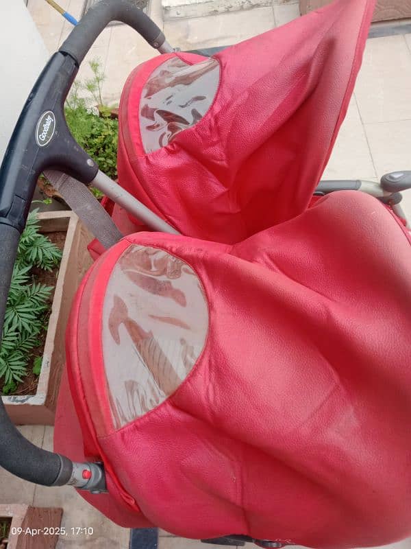 Imported Double Parallel Stroller – Excellent Condition! 5