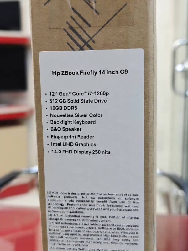 HP ZBook Firefly14 G9 Intel  i7-1260P 12th Gen| 16GB DDR5  | 512GB SSD 7