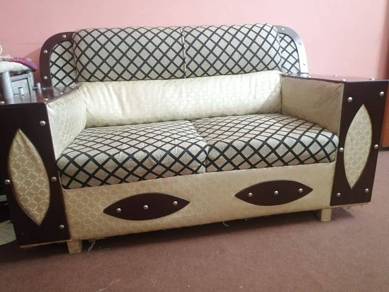 Sofa set with glass table 1