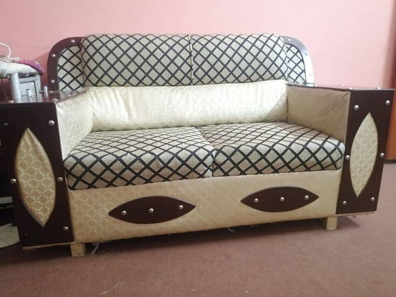Sofa set with glass table 2