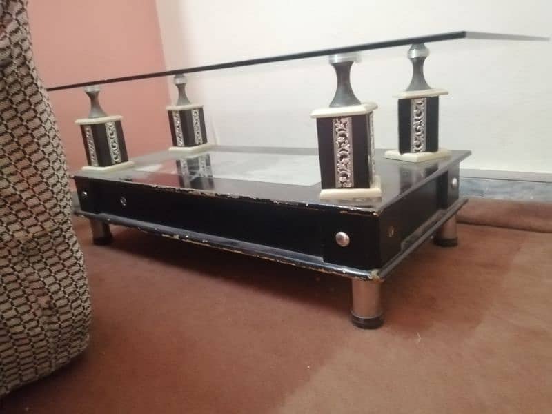 Sofa set with glass table 8