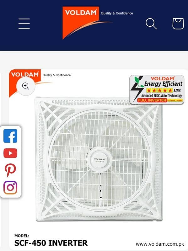 voldam false ceiling fan 2+2 18 2 year warranty inverter 03212030028 4