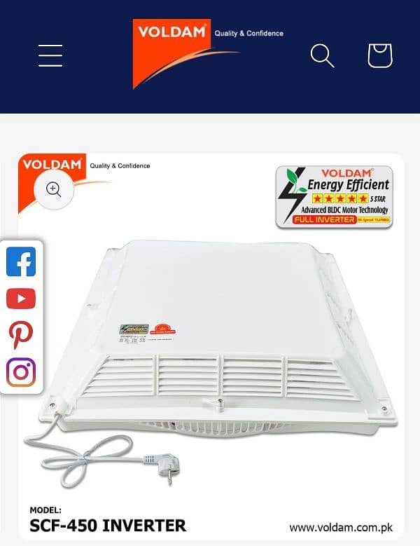 voldam false ceiling fan 2+2 18 2 year warranty inverter 03212030028 6