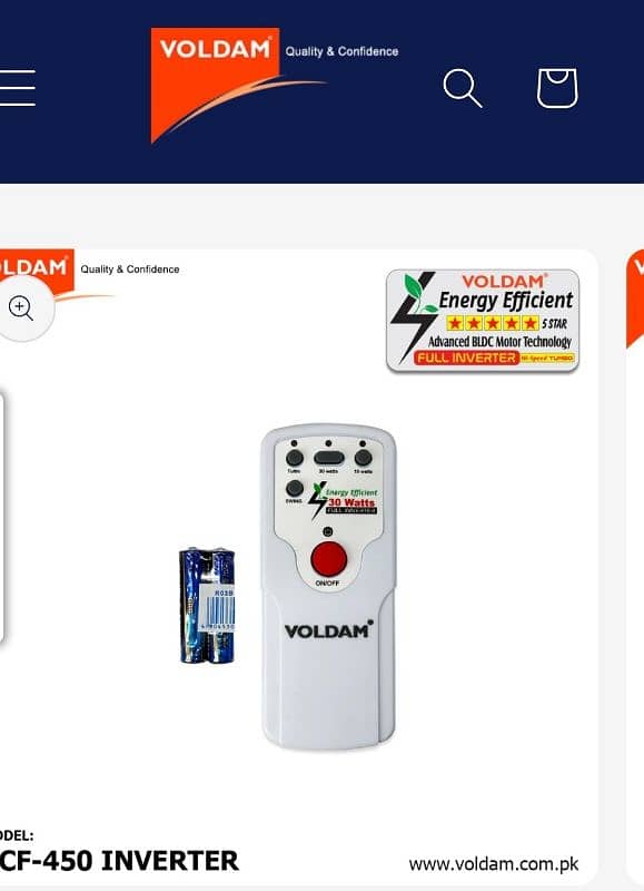 voldam false ceiling fan 2+2 18 2 year warranty inverter 03212030028 7