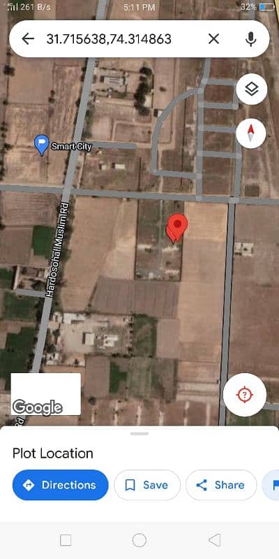 10 marla plot for sale  opposite Smart city Lahore. on urgent basisi 1