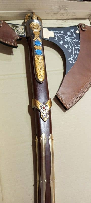 wooden handle pure steel axe handcrafted design and purely sharp 3