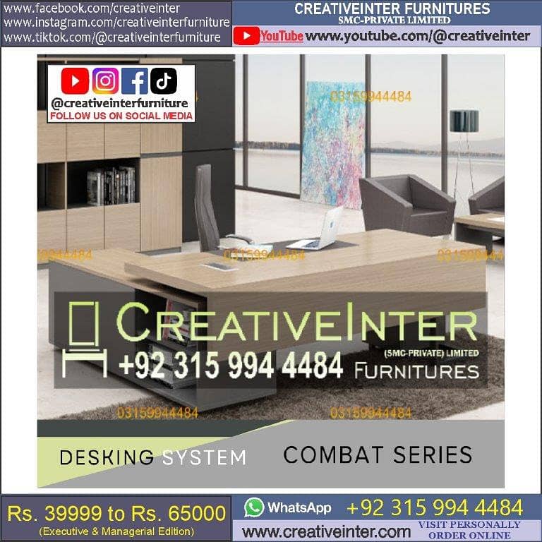 Office table staff laptop computer chair sofa working desk workstatio 16