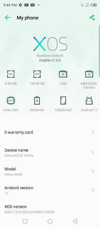 Infinix Note 10 Pro 8/128 2
