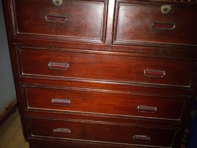 Wooden 5 Drawers Chester Table, cabinet, Cupboard, safe 2