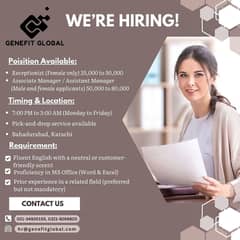 Urgent Hiring Admin Executive (Female – Night Shift)!