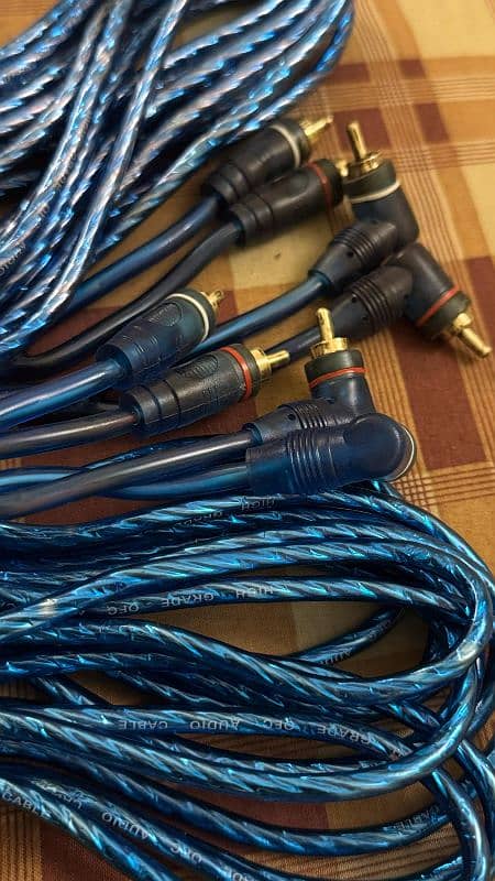 OFC High Grade  audio video Rca cable for woofer amplifier speakers 0