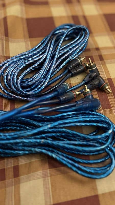 OFC High Grade  audio video Rca cable for woofer amplifier speakers 2