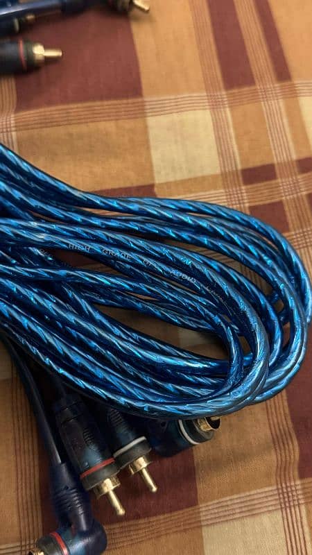 OFC High Grade  audio video Rca cable for woofer amplifier speakers 4
