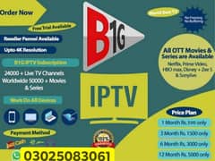 No1 & BEST iptv B1G iptv 03025083061 free trail