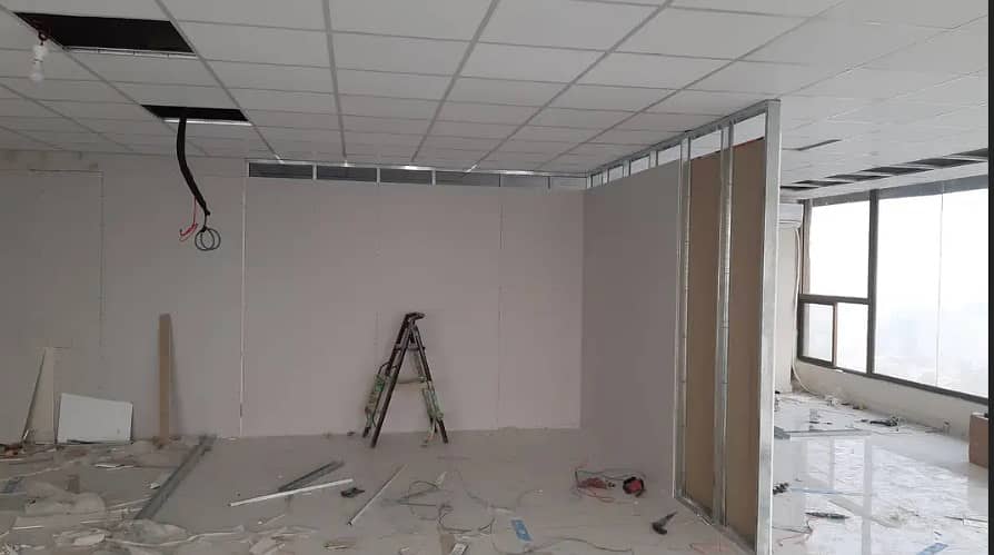 glass partition/gypsum board partition/office partition with glass 10