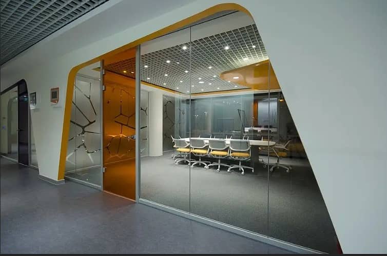 glass partition/gypsum board partition/office partition with glass 16