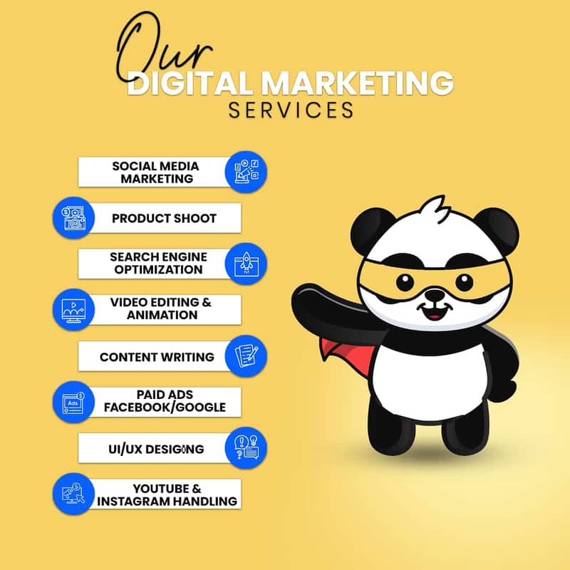 Social Media Management, Video Editing, Product Photography, Graphics 1