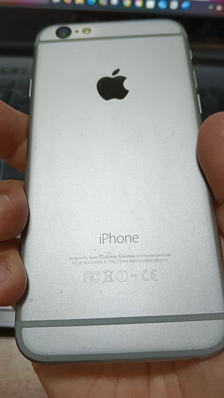 Iphone 6 Silver 128 Gb Factory Unlocked PTA approved only kit 10
