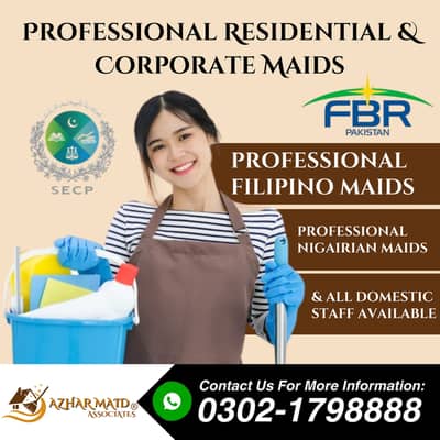 Maids , Helpers , Home cook , Chef , Couple , Maid, Driver, Caretaker