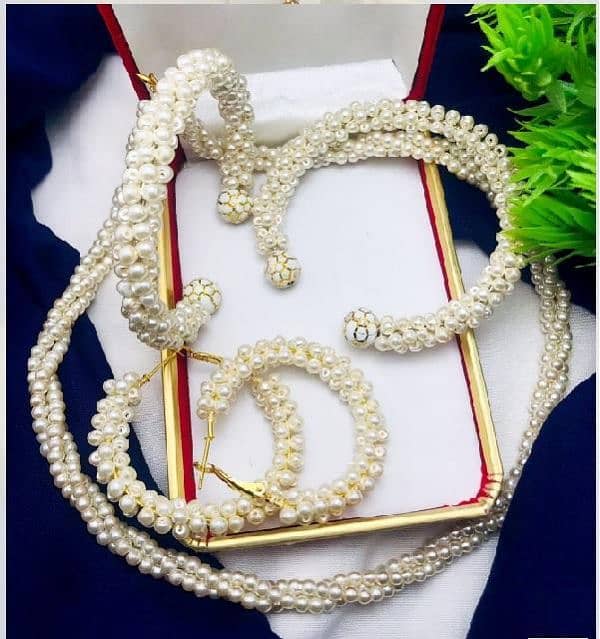 Beaded Rasin Polish Pearl Artificial Set 1