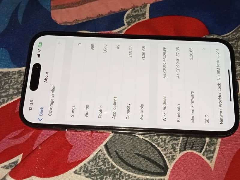 Iphone 14 Pro FU Sim Working 256 1