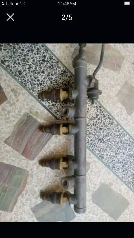 Santro Club/Plus fuel injector rail+fuel return walve 0