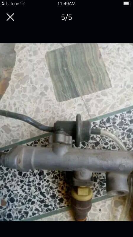 Santro Club/Plus fuel injector rail+fuel return walve 1