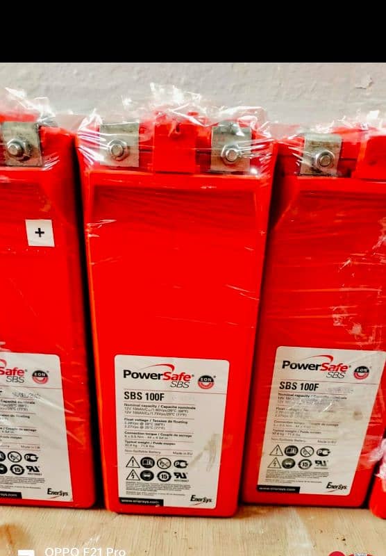 PowerSafe SBS 12V 100ah Dry battery 2