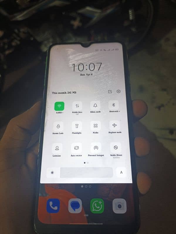 oppo a 15s Al ok jaus screen me shade ha 5