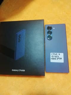 Samsung galaxy Z Fold 6 Blue 256gb Nonpta complete box