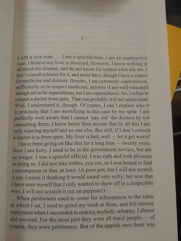 Notes from the Underground by Fyodor Dostoevsky 1