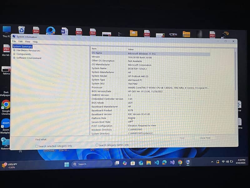 HP ProBook 440 G5 – Core i7 | 8th Gen | 8GB RAM | 256GB SSD 2
