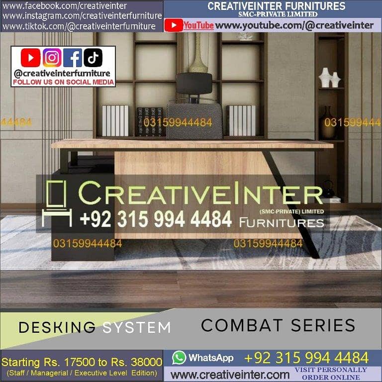 Office Executive table Chair Conference Reception BossTable Desk furn 10