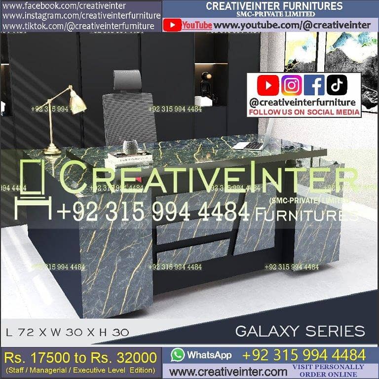 Office Table Workstation Gaming Desk Study Computer Chair Working Hom 18