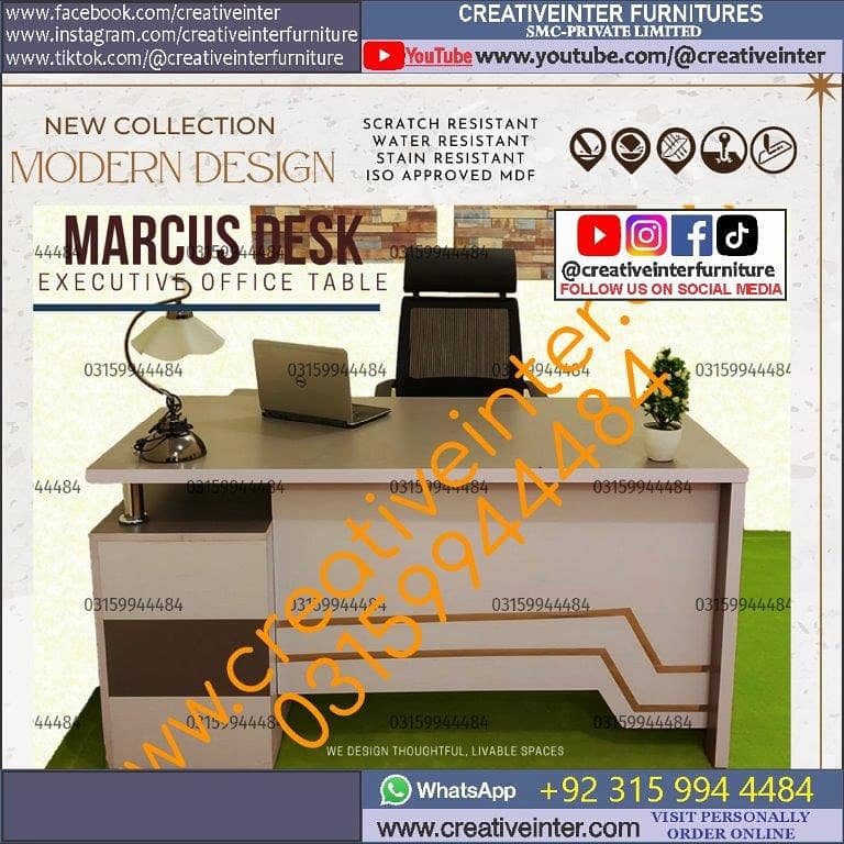 Office Table Workstation Gaming Desk Study Computer Chair Working Hom 19