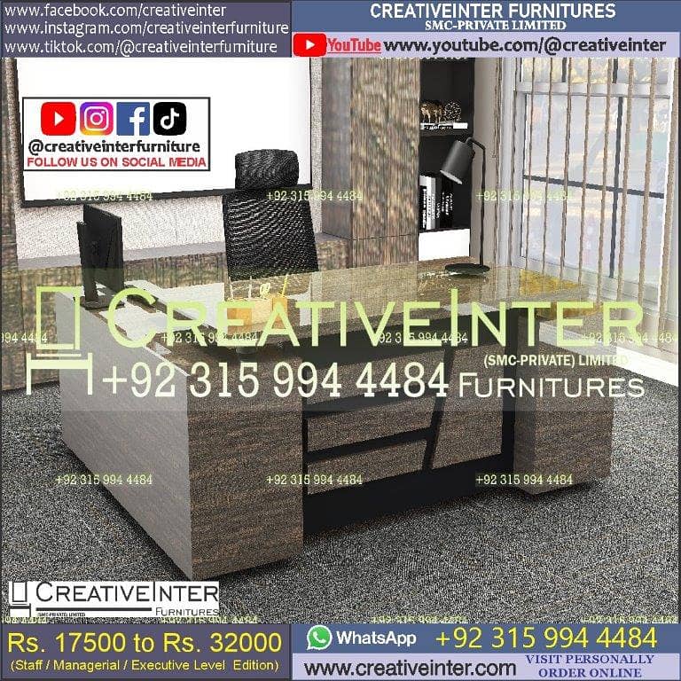 Office Table Workstation Gaming Desk Study Computer Chair Working Hom 2
