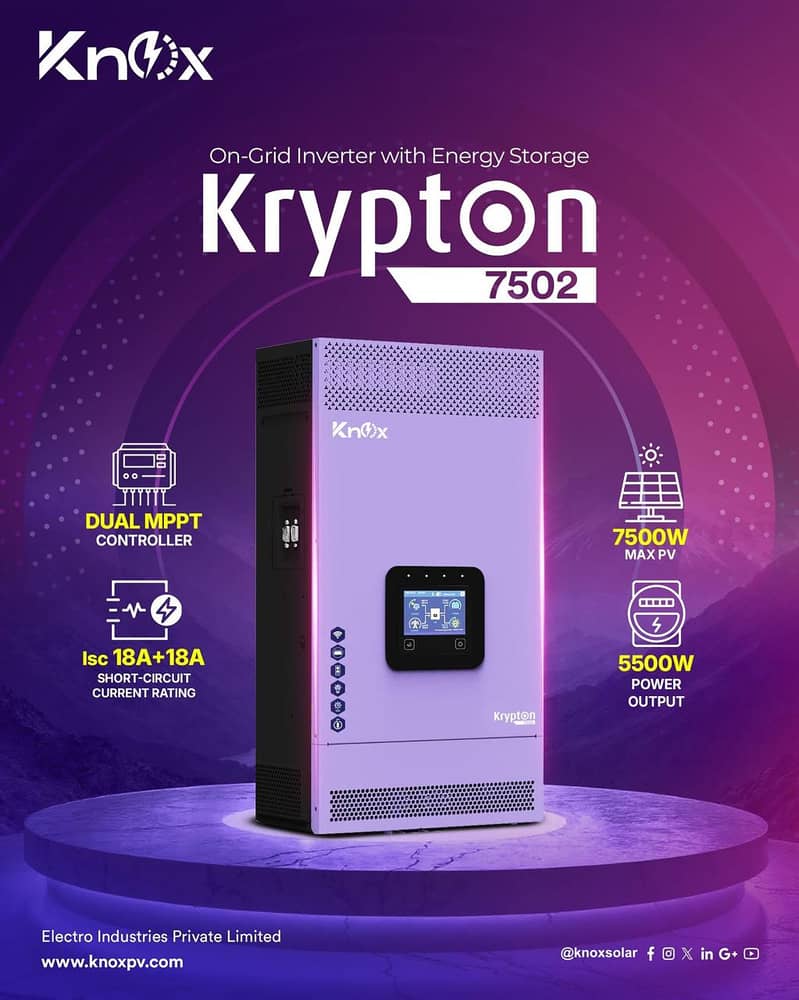 knox Hybrid Ongrid Inverter 4kw, 6kw, 8kw, 10kw, ip21, ip65 11