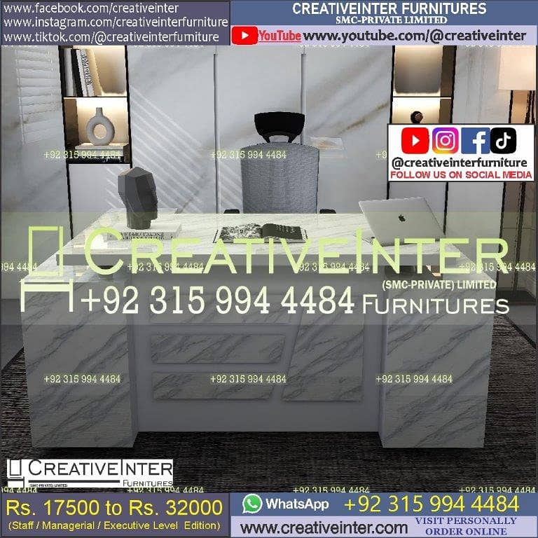 Office Table Workstation Gaming Desk Study Computer Chair Working Hom 9