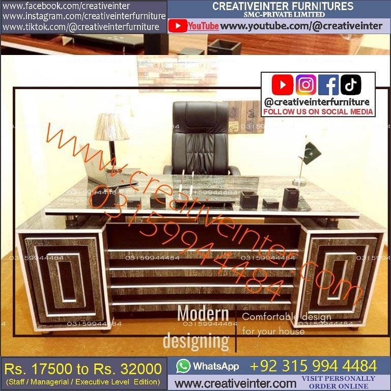 Office Table Workstation Gaming Desk Study Computer Chair Working Hom 13