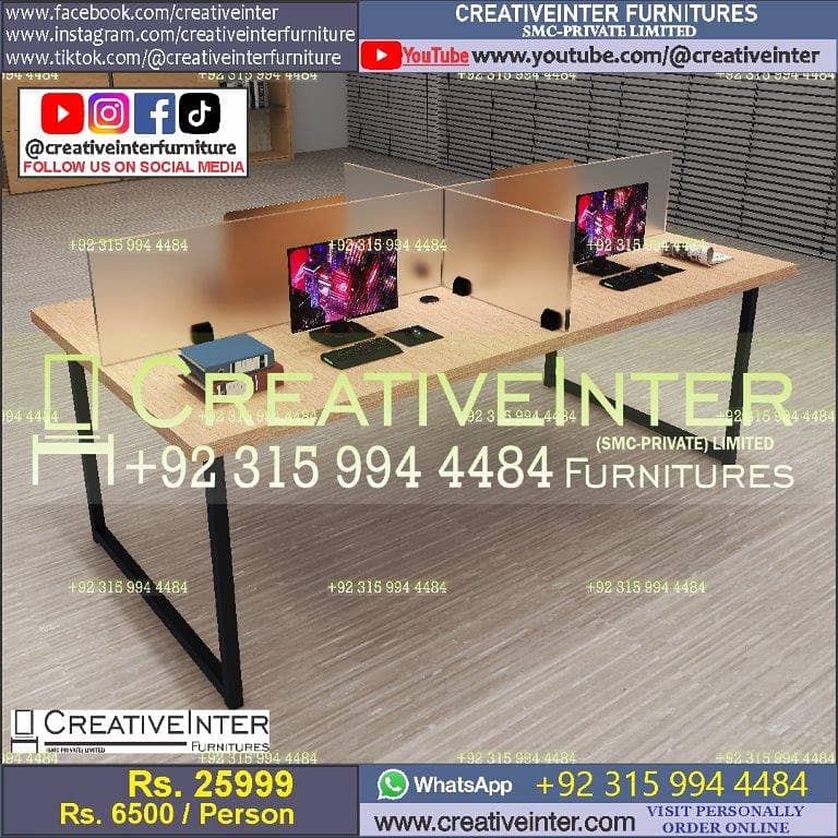 Office Table Workstation Gaming Desk Study Computer Chair Working Hom 4
