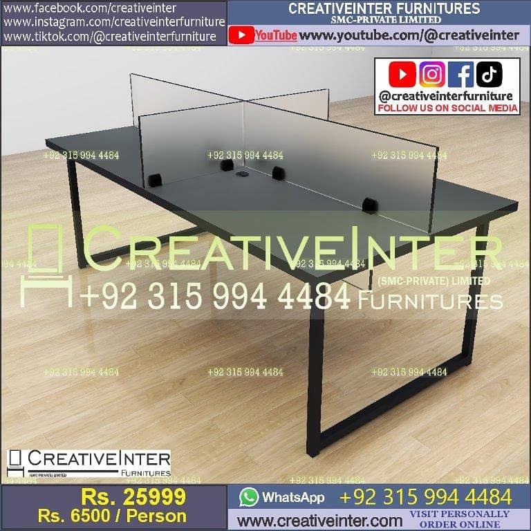 Office Table Workstation Gaming Desk Study Computer Chair Working Hom 5