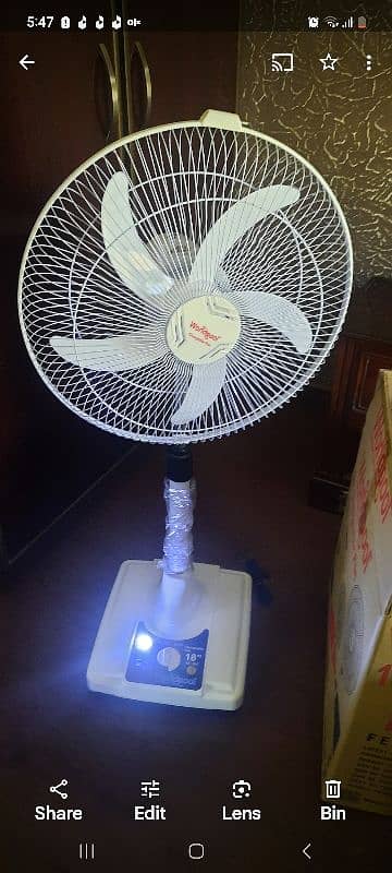 Rechargeable AC/DC Pedestal Fan – Best for Load Shedding light weight 2